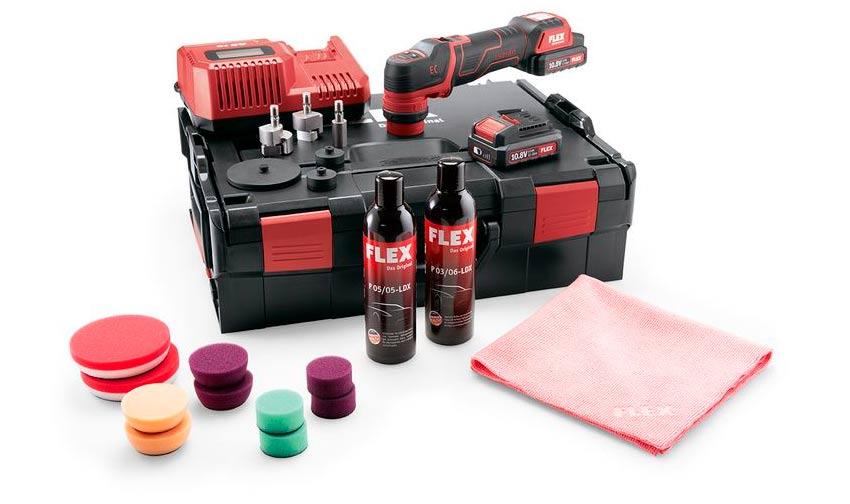 Flex DA Cordless Polisher Set PXE 80 10.8 EC 2.5P