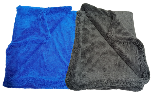 Winners Triple Twisted Double Sided Drying Towels - 1200gsm 800 x 600mm Blue or Grey