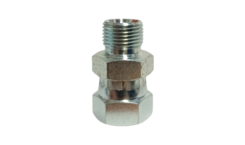 Swivel Connector - BZP Plated Steel 3/8 BSP Female - 1/4 BSP Male