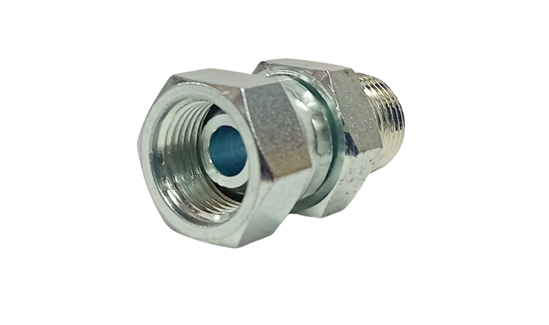 Swivel Connector - BZP Plated Steel 3/8 BSP Female - 1/4 BSP Male