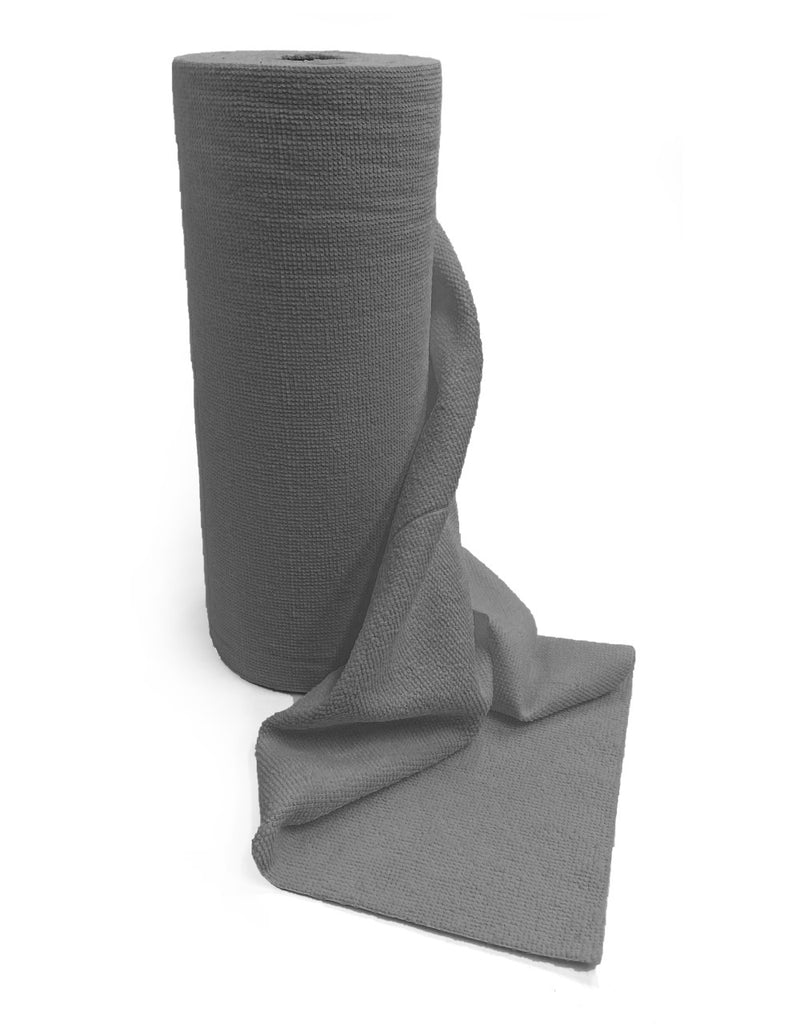 Quick Tear Off Microfibre Cloths Roll – Grey 300 x 300mm - 50 sheets