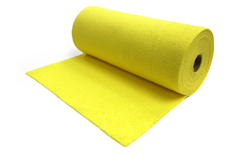 Quick Tear Off Microfibre Cloths Roll – Yellow 300 x 300mm - 50 sheets