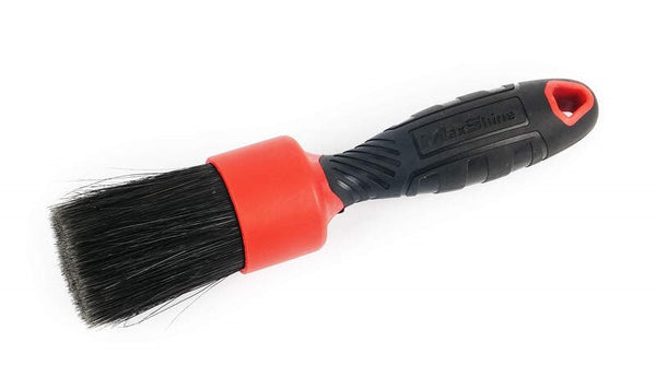 MaxShine Mixed Bristle Detailing Stubby Brush - Red