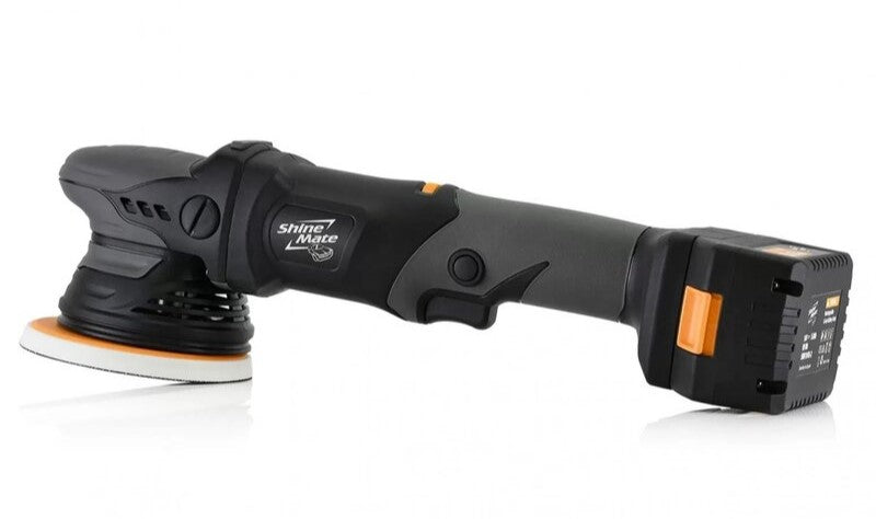 ShineMate EB351-5/15 Cordless Random Orbital Polisher 15mm Throw with 2 Batteries & Charger