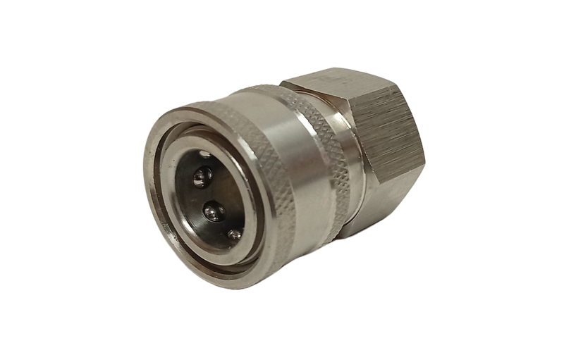 Connector - Quick Release 14.8mm Female - Stainless Steel 3/8" BSP Female