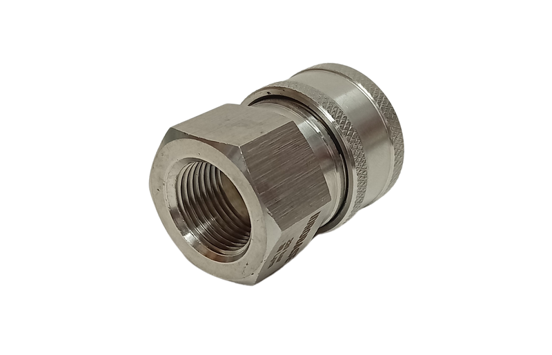 Connector - Quick Release 14.8mm Female - Stainless Steel 3/8" BSP Female