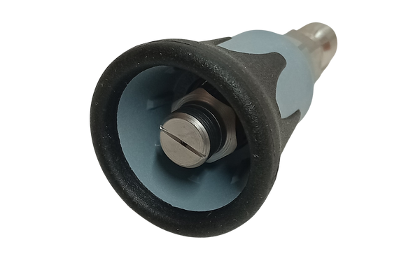 Pressure Washer Nozzle 40 degrees 11.6mm QR with Rubber Guard Grey  Stainless Steel