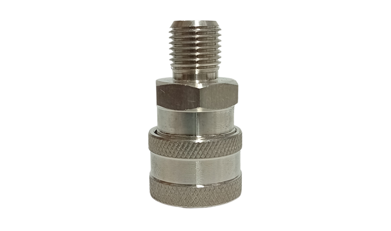 Quick Release Stainless Steel Connector - 1/4" BSP Male for Stubby Trigger