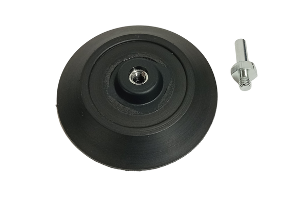 Backing Plate - Low Profile, Hook & Loop, 6mm Shaft