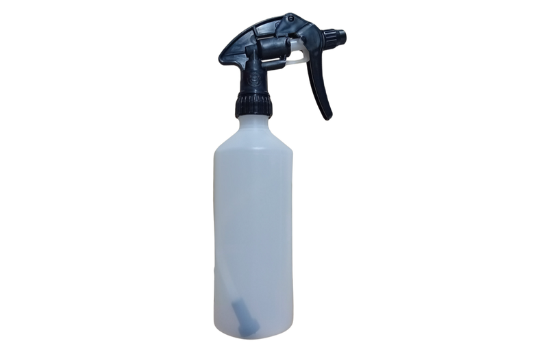 500ml Spray Bottle with Canyon Spray Head and Filter Dip Tube - Black