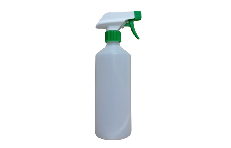 500ml Spray Bottle with Spray and Foamer Head - White and Green