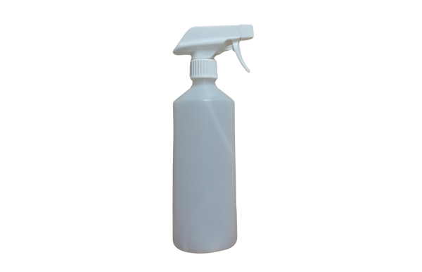 500ml Spray Bottle with Spray and Foamer Head - White