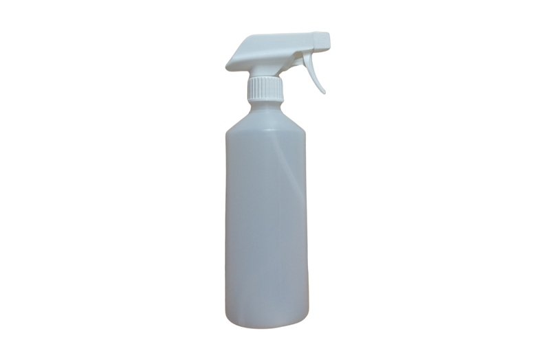 500ml Spray Bottle with Spray and Foamer Head - White