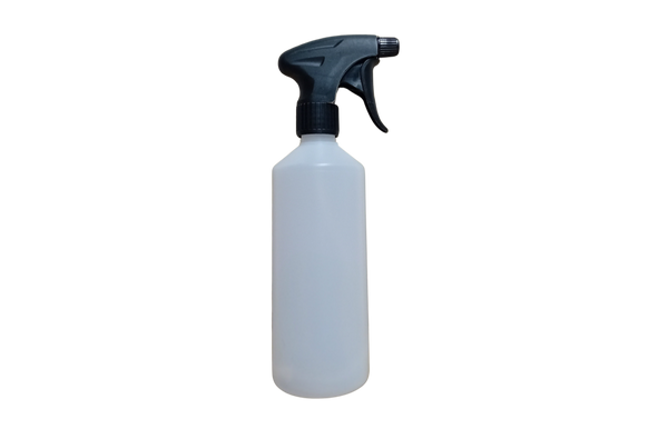 500ml Spray Bottle with Viton Spray Head - Black