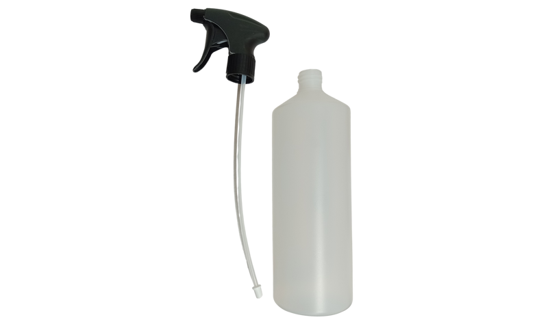 1L Spray Bottle with Viton Spray Head - Black