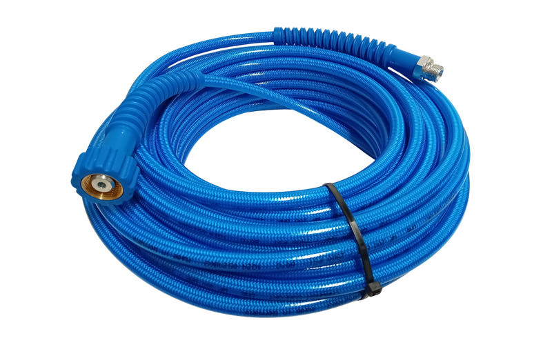 High Pressure Hose Super Slick Blue 10m x 6mm - 200 BAR - M22F x 3/8"M